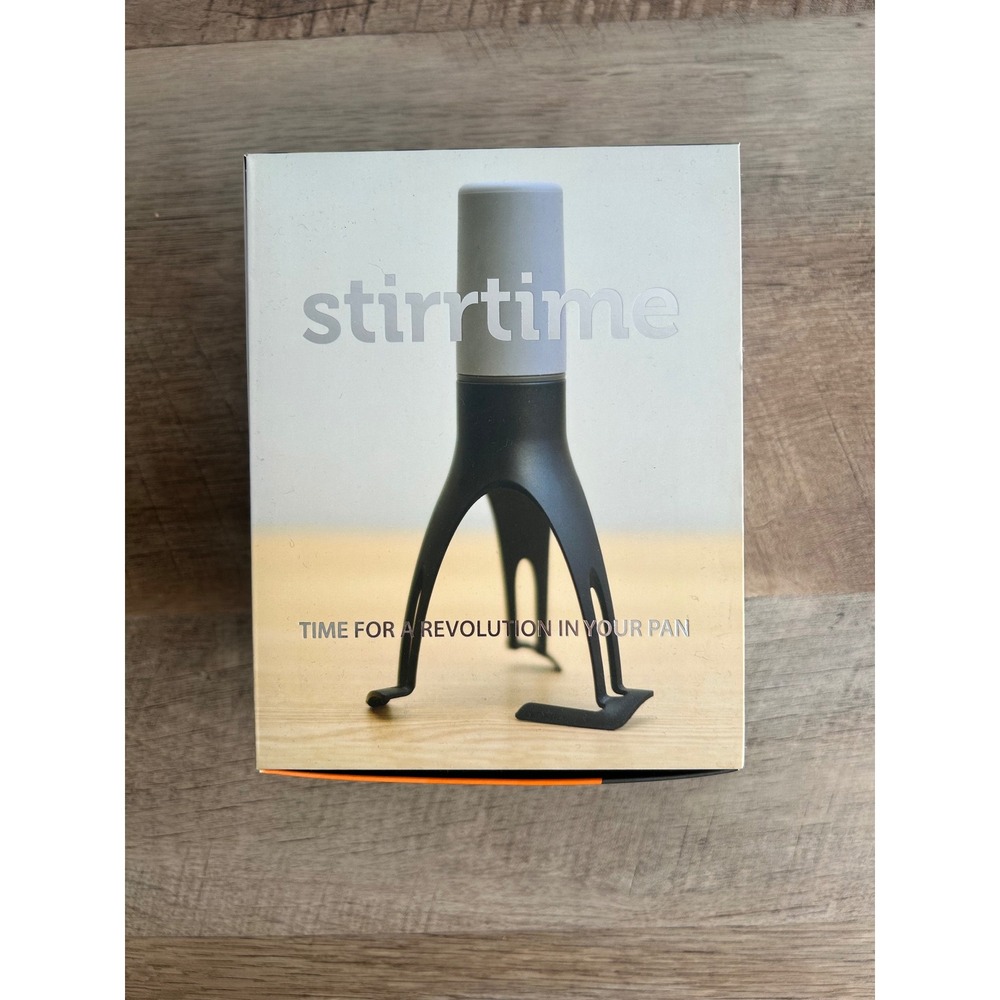Uutensil Stirrtime Automatic Pan Stirrer Grey Black Hands Free Kitchen Tool NEW